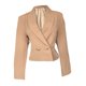 thumbnail image 2 of Saco corto cruzado doble botón Beige, 2 of 3
