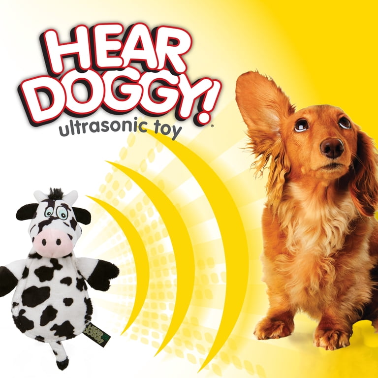 HEAR DOGGY!® Flattie Deer with Silent Squeak Technology? Plush Dog
