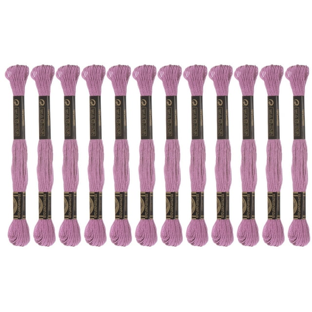 Unique Bargains Fil à Broder Violet Pâle, 8 m - 12 Écheveaux