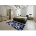 thumbnail image 4 of Ahgly Company Indoor Square Patterned Light Purple Blue Area Rugs, 3' Square, 4 of 6