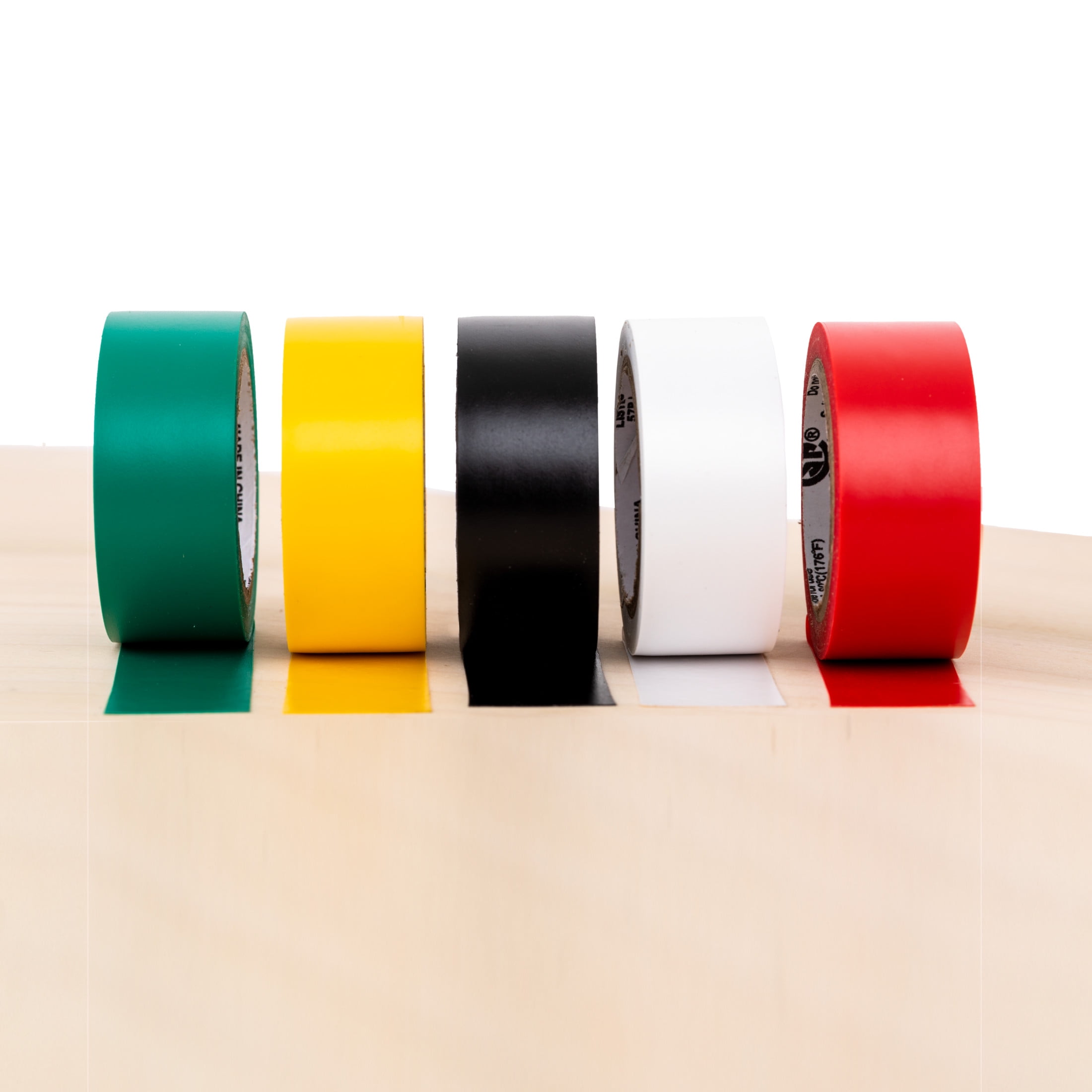 Duck .75 in. x 12 ft. x 7 mil. Color Coding Electrical Tape, Multi-Color, 5 Pack