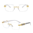 thumbnail image 3 of White Sunglasses Womens Retro Sunglasses for Women Plastic UV 400 Glasses Oversized Classic Trend Ladies Sunglasses Sparkling Large Frame One Size, 3 of 4