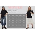 thumbnail image 7 of MOYIKO Womens Oversized T Shirts Crew Neck Short Sleeve Summer Trendy Tops Loose Fit Tee, 7 of 7
