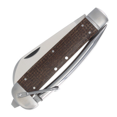 Rough Ryder Knives Rough Ryder Marlin Spike Folding Knife Brown Micarta RR2573