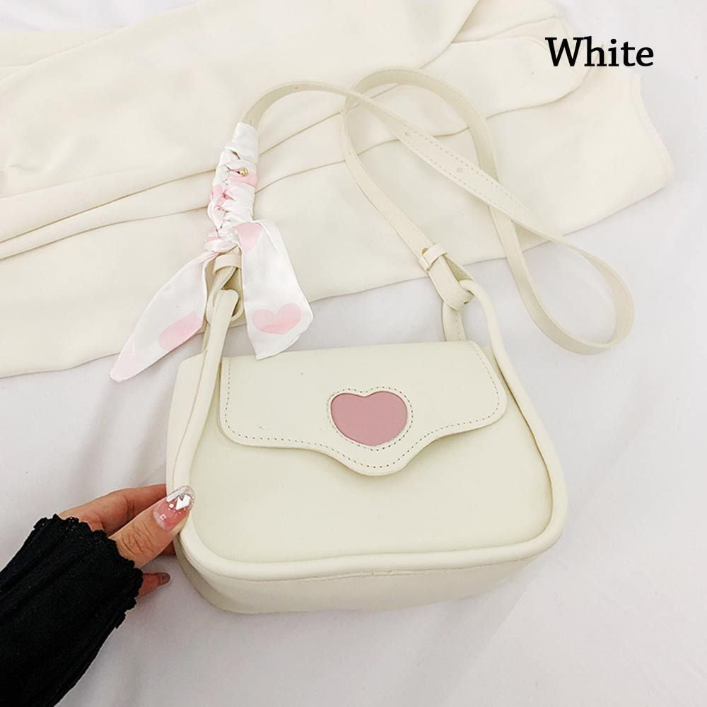 Fashion Messenger Cute Crossbody Handbags Shoulder Bags Flap Bag Clutch  WHITE