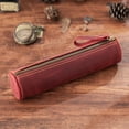 thumbnail image 5 of Portable Leather Pen Case Lightweight Fountain Pen Protector with Zippered Closure for Daily Use, 5 of 8