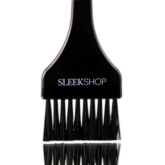Med Black , SleekShop Tint Color Brush , Hair Scalp Head - Pack of 3 w/ SLEEKSHOP Teasing Comb
