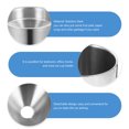 thumbnail image 3 of Miangastore Portable Car Cigarette Smoke Holder Creative Stainless Steel Car Funnel Ashtray, 3 of 8