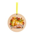 thumbnail image 2 of Fiudx Adorno de Pavo de Acción de Gracias, Material de Pvc, Impresión Por Sublimación de Alta Temperatura, Decoración para Bodas, Árbol de Navidad, Regalo de Oficina, 8 Cm de Diámetro, Paquete de 1/2, 2 of 2