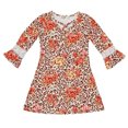 thumbnail image 1 of Vestido Para Niñas, Ropa Para Niñas Pequeñas, Vestido De Manga Larga De Leopardo Para Primavera Y Otoño, Vestido De Pastel, Vestido De Princesa Naranja Odeerbi LM103-7339, 1 of 4