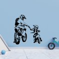 thumbnail image 1 of Pegatina de pared para motocicleta de Motocross, decoración de pared moderna de PVC, decoración artística de fondo para sofá, decoración del hogar S, 1 of 8