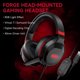 thumbnail image 2 of Auriculares con cable LIBERTY GAMER FORGE Auriculares para juegos montados en la cabeza 7.1 Sonido envolvente virtual Unidad de controlador de 40 mm Efecto de luz RGB Diseño ergonómico LIBERTY GAMER Auriculares con cable, 2 of 5