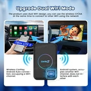 CarlinKit Tbox LITE S (Upgrade), 4-in-1 Android Ai Box with HDMI Output, Support Video Watching, Wireless CarPlay&Android Auto Car Adapter