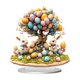 thumbnail image 4 of Decoraciones de Pascua, adornos de Pascua, regalos de Pascua, lindos conejos de Pascua, acrílico 2D, decoración de escritorio para el hogar, letrero decorativo., 4 of 5