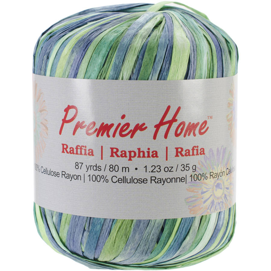 Prasent 100 m Rayon Raffia Spool Rayon Cream
