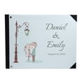 thumbnail image 1 of Darling Souvenir Livre d'Or de Mariage Anniversaire Imprimé Lampe de Rue Bleue & Couverture Rigide Couple-9 x 12 Pouces, 1 of 5