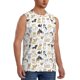 thumbnail image 2 of Fotbe I Love Dogs Men's Camiseta sin Mangas Estampada para Hombres, Playera Casual para Gimnasio, Entrenamiento, Playa-Medium, 2 of 7