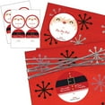 thumbnail image 2 of Big Dot of Happiness Jolly Santa Claus - Large Christmas Sticker Gift Tags - from Santa Stickers Gift Stickers - Set of 8, 2 of 4