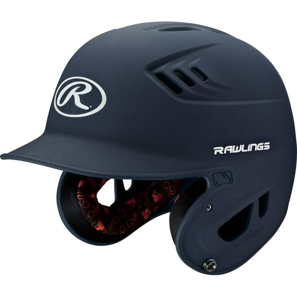 Casco de bateo de béisbol Rawlings R16 VELO Senior Matte Navy