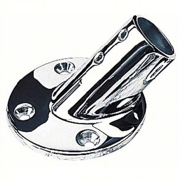 New Round Rail Bases - Stainless sea-dog Line 280450-1 Angle 45 deg Base 2-5/8" Tube 7/8" OD Fastener #10 FH