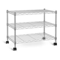 3-Tier Heavy Duty Storage Shelves 750Lb Capacity, 24.02" D x 13.78" W x 21.97" H Shelving Unit for Pantry, Garage, Laundry and Kitchen