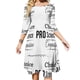 thumbnail image 1 of Vestido Pro Flare Vestido de cuello cuadrado Vestido elegante de moda femenina Vestido estampado Pro Pro Choice Pro Science Pro Compassion Science Choice, 1 of 6