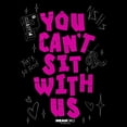 thumbnail image 2 of Men's Mean Girls You Can't Sit With Us Doodles Graphic Tee Black X Large, 2 of 5