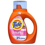 Tide Plus a Boost of Ultra Downy Liquid Laundry Detergent, April Fresh Scent, 30 fl oz, 21 Loads (4 Pack)