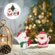 thumbnail image 2 of 3pcs Mini Santa Snowman Xmas Tree Figurine Miniature Resin Figurine Micro Landscape Ornament For Xmas Home Party Cake Toppers Decorations, 2 of 3