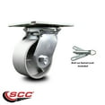 thumbnail image 2 of 4 Inch Heavy Duty Semi Steel Caster with Ball Bearing and Swivel Lock SCC, 2 of 2