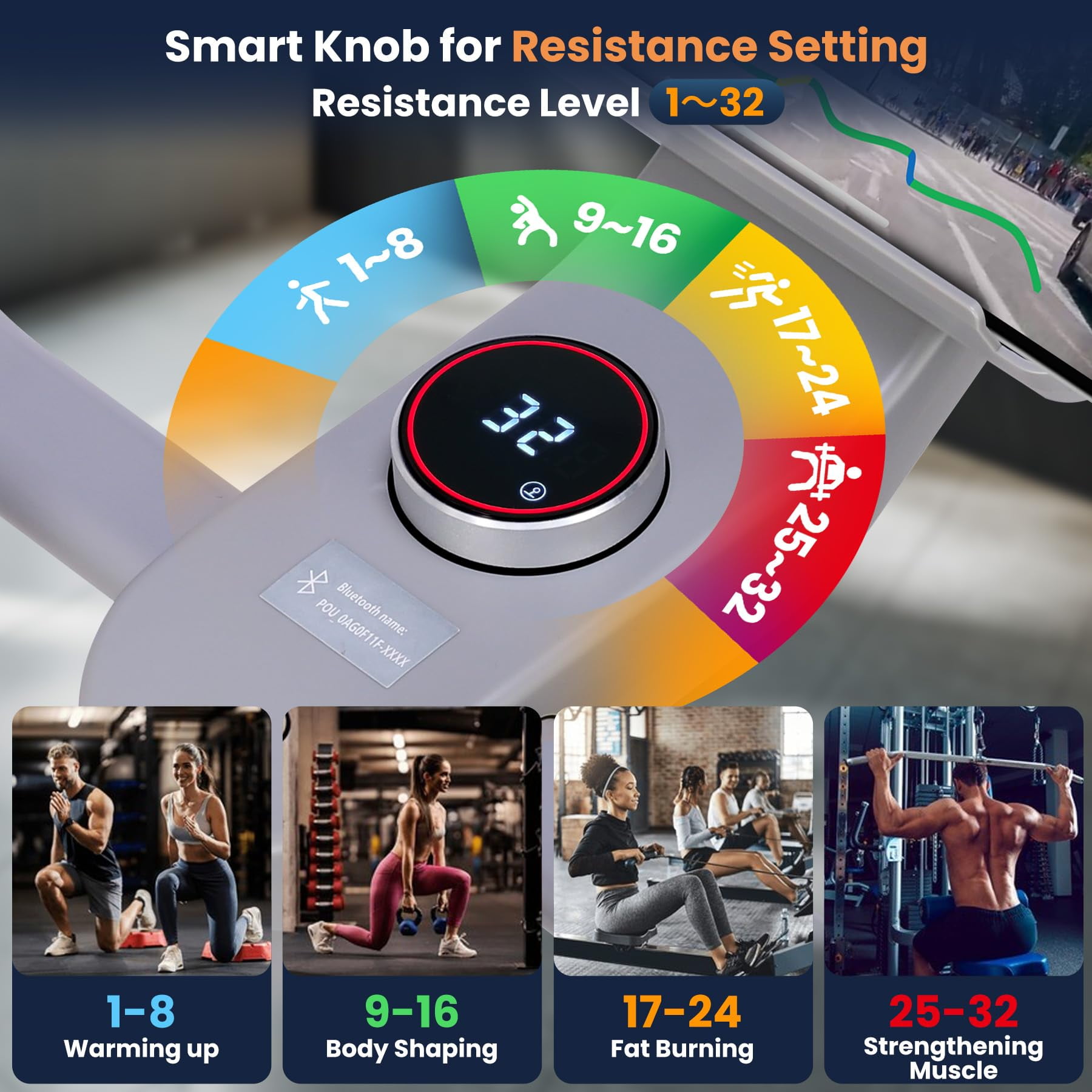 DSstyles Indoor Cycling Bike, Quiet Magnetic Exercise Bike 300 Lbs Weight Capacity, Brake Pad Stationary Bikes with 32 Levels, Tablet Mount, Heart Rate Monitoring Grips, LCD Display, White