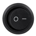 thumbnail image 2 of 5Pcs SPST Black Button On/Off Round Rocker Switch AC 6A/250V 10A/125V, 2 of 8