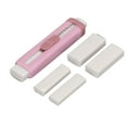 thumbnail image 3 of Push Pull Eraser, Sliding Retractable Eraser Buckle Design Flexible ABS Shell Double Ended  For Office For School Pink, 3 of 8