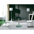 thumbnail image 2 of Casabianca Modern Thao Stainless Steel Extendable Dining Table in Clear, 2 of 6