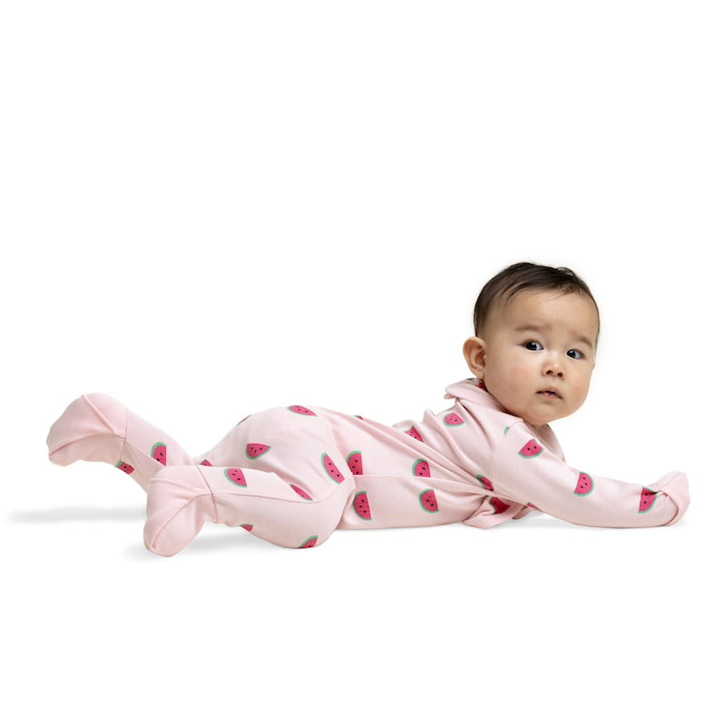M+A by Monica + Andy Organic Cotton One Piece Coverall and Bib Set, Sizes Newborn - 18-24 Months