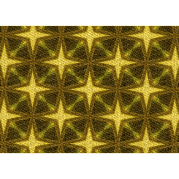 Ahgly Company Machine Washable Indoor Rectangle Transitional Caramel Brown Area Rugs, 3' x 5'
