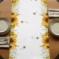 thumbnail image 5 of Table Runners 36 Inches Long Dress Scarves, Sunflower Truck Farmhouse Kitchen/Dining Table Runner, Short Coffee Tablerunners, Yellow Flowers Summer Botanical Watercolor 13x36 Inch, 5 of 9
