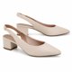 thumbnail image 3 of Zapatilla Slingback Tacón Bajo Confort Punta Fina Mujer Beira Rio 4182220 crema 22.5, 3 of 5