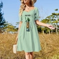 thumbnail image 4 of Vestido de manga corta, ropa de mujer, vestido para mujer, vestidos de mujer, 4 of 7