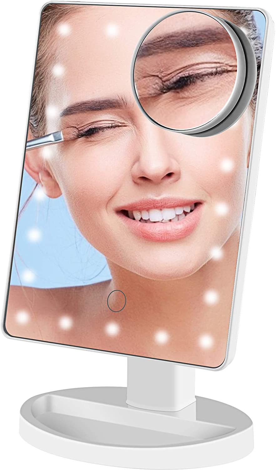 Illuminated Mirror, 10X Magnifying Led Makeup Mirror, Led Mirror, Usb  Charging And Battery, 180 ° Makeup Mirror, Illuminated Magnifying Mirror  For Makeup, Shaving | Walmart Canada