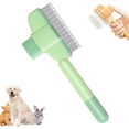 thumbnail image 1 of HAYAN Recognizeknow Cat Brush, Recognizeknow Cat Comb, 2025 New Cats Brush with Release Button, Self Cleaning Cats Brush for Pet, Pet Hair Removal Tool with Metal Teeth, Dog Deshedding Comb (Green), 1 of 1