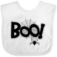 thumbnail image 3 of Inktastic Halloween Boo with Spider and Web in Black Boys or Girls Baby Bib, 3 of 4