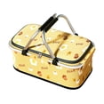 thumbnail image 3 of Cesta de picnic, bolsa de comestibles, organizador, cesta de almacenamiento portátil reutilizable, plegable para regalo de inauguración de la casa,, 3 of 8
