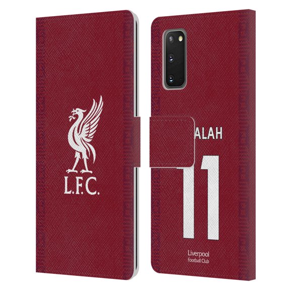 Head Case Designs Officially Licensed Liverpool Football Club 2022/23 Players Home Kit Mohamed Salah Leather Book Wallet Case Compatible with Samsung Galaxy S20 / S20 5G