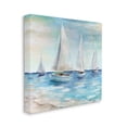 thumbnail image 3 of Stupell Industries Sailboats Floating Peacefully Daytime Beach Shoreline Painting Painting Gallery Wrapped Canvas Print Wall Art, Design by Marilyn Dunlap, 3 of 7