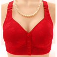 thumbnail image 3 of Uqiangy Wireless Push Up Bra front open bras for women Bras for Women No Underwire Sports Bra Bras for Senior Women Bras for Elderly Push Up Bras for Women Red 40, 3 of 3