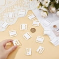 thumbnail image 3 of 30 broches de plástico para sujetador, clips para bikini, cierre frontal, gancho, blancos, para tirantes de sujetador, repuesto para costura de lencería, 3 of 7