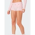 thumbnail image 2 of Women Y2K Studded Foldover Micro Shorts Vintage Low Waist Slim Fit Mini Shorts Summer Boxer Short Party Clubwear, 2 of 6