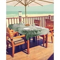 thumbnail image 2 of Fsddascl Farmhouse Mist Forest Outdoor Tablecloth - 60x84 Inch Rectangle Dining Table Cover, Vintage Trees Natural Landscape Waterproof Outdoor Table Cloth with Umbrella Hole & Zipper for Patio, 2 of 7