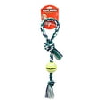 thumbnail image 2 of Mammoth 467177 20 in. Flossy Chews Pull Tug with Tennis Ball - Medium, 2 of 5